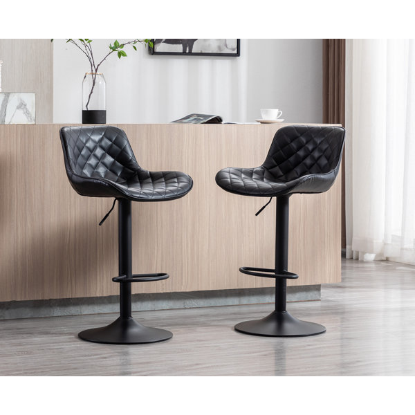 Grey leather best sale breakfast bar stools